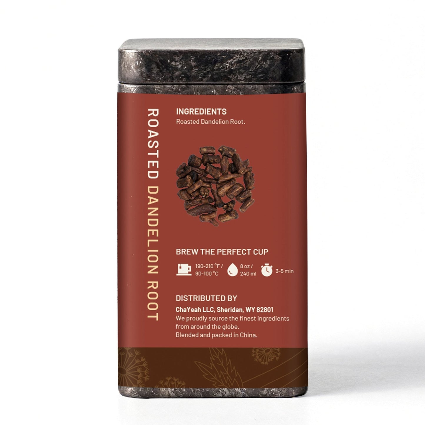 Roasted Dandelion Root (40 Count, Tin) - ChaYeah
