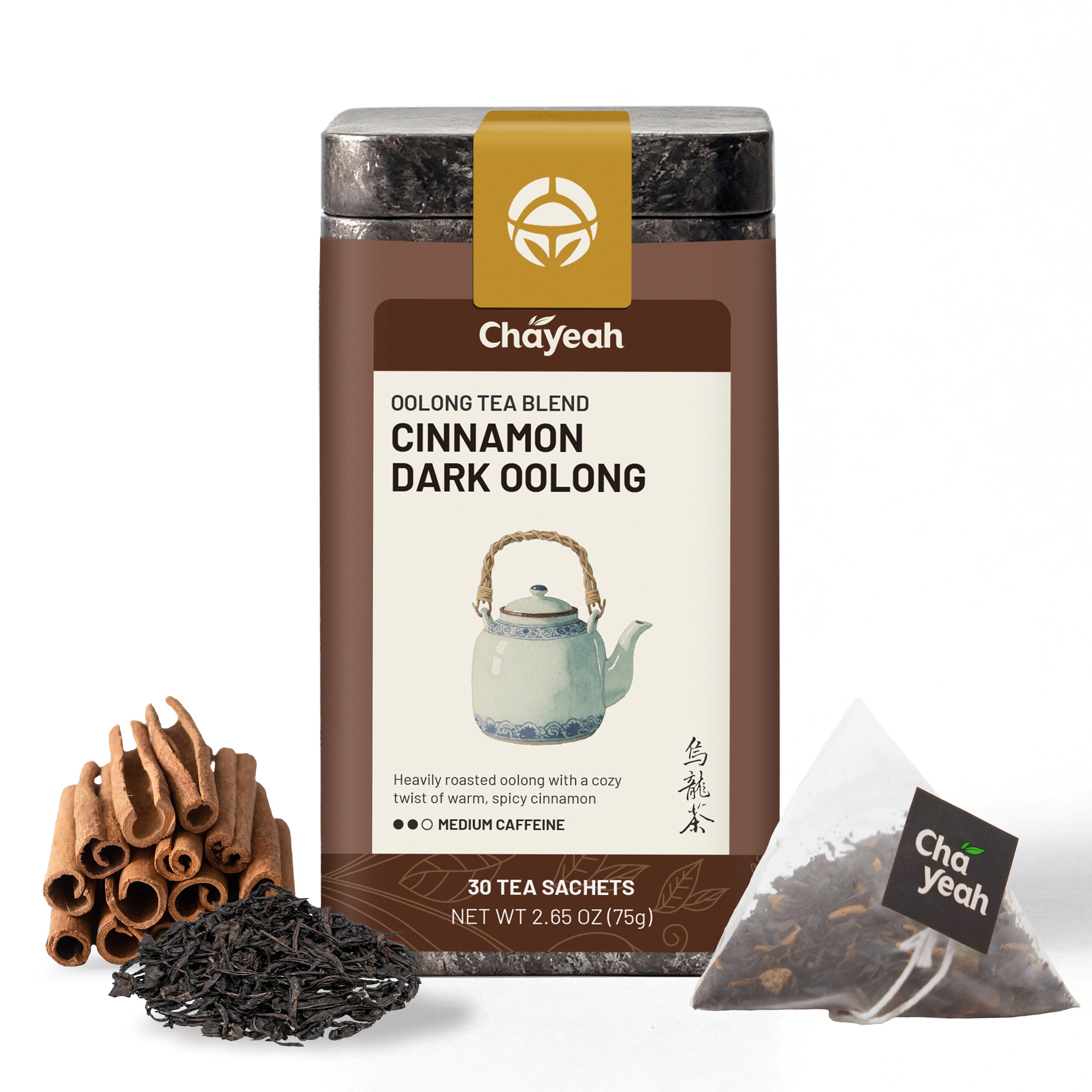 Cinnamon Dark Oolong (30 Count, Tin)