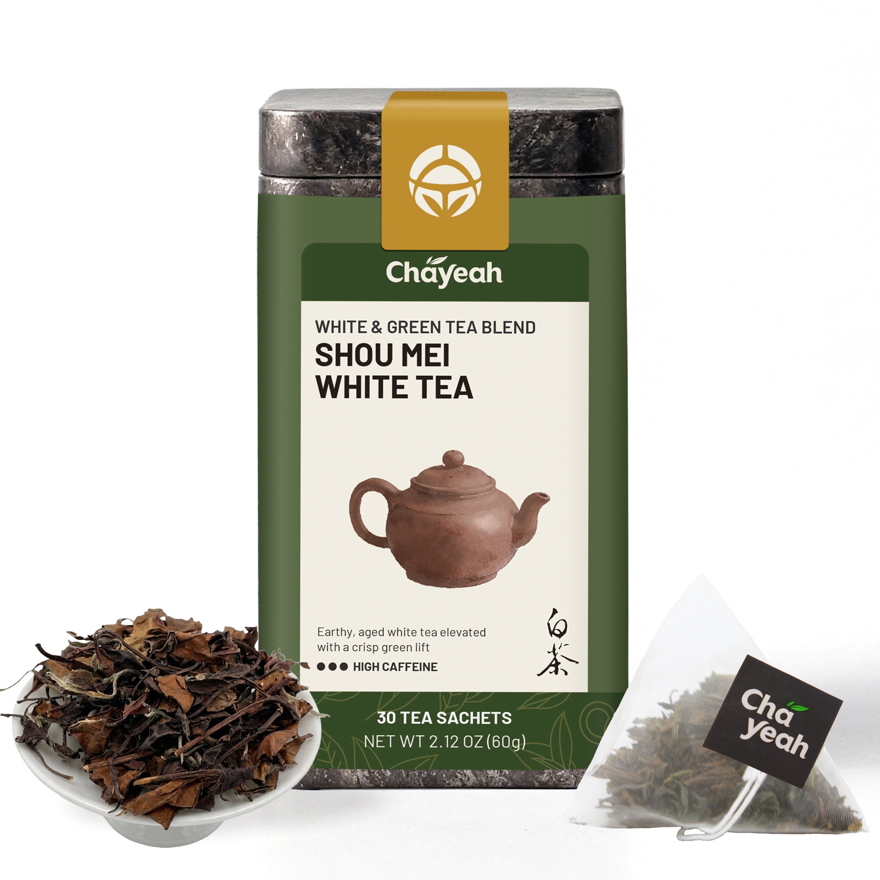 Shou Mei White Tea (30 Count, Tin)