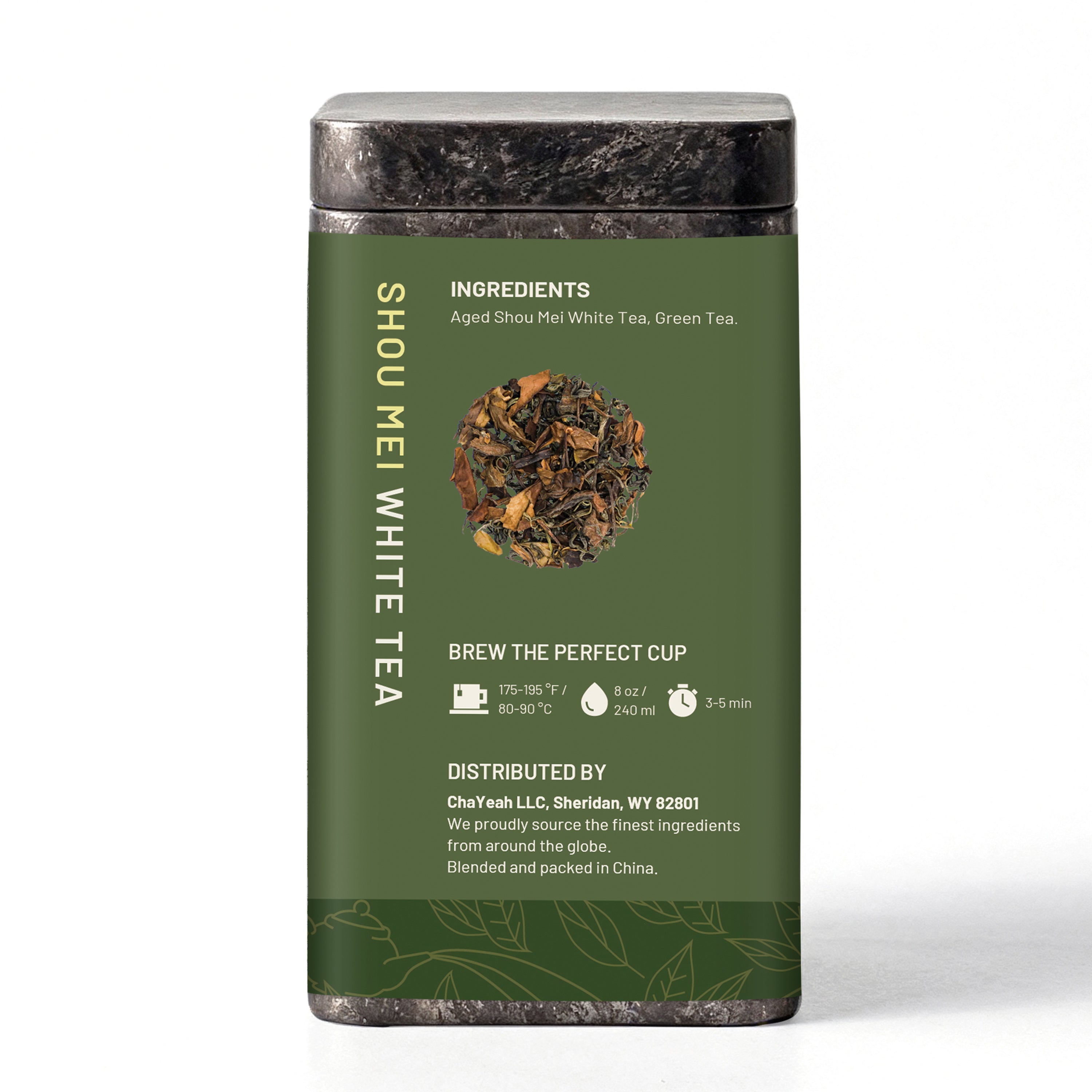 Shou Mei White Tea (30 Count, Tin)