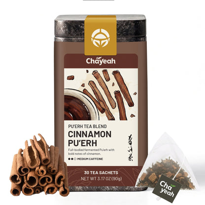Cinnamon Pu'erh (30 Count, Tin) - ChaYeah
