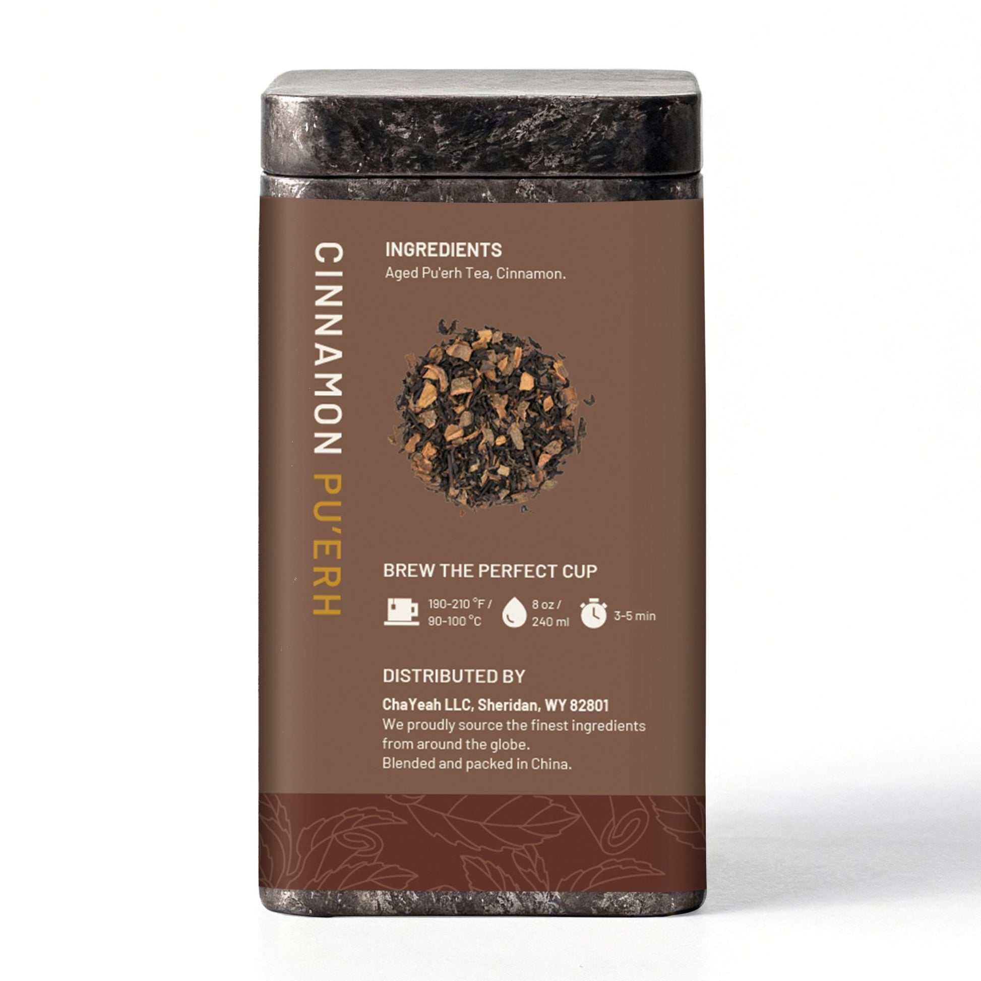 Cinnamon Pu'erh (30 Count, Tin) - ChaYeah