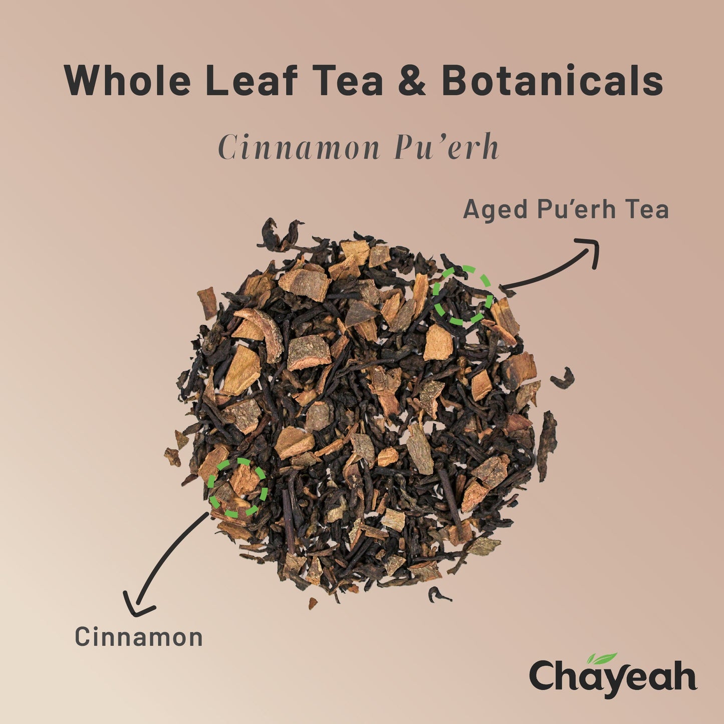 Cinnamon Pu'erh (30 Count, Tin) - ChaYeah