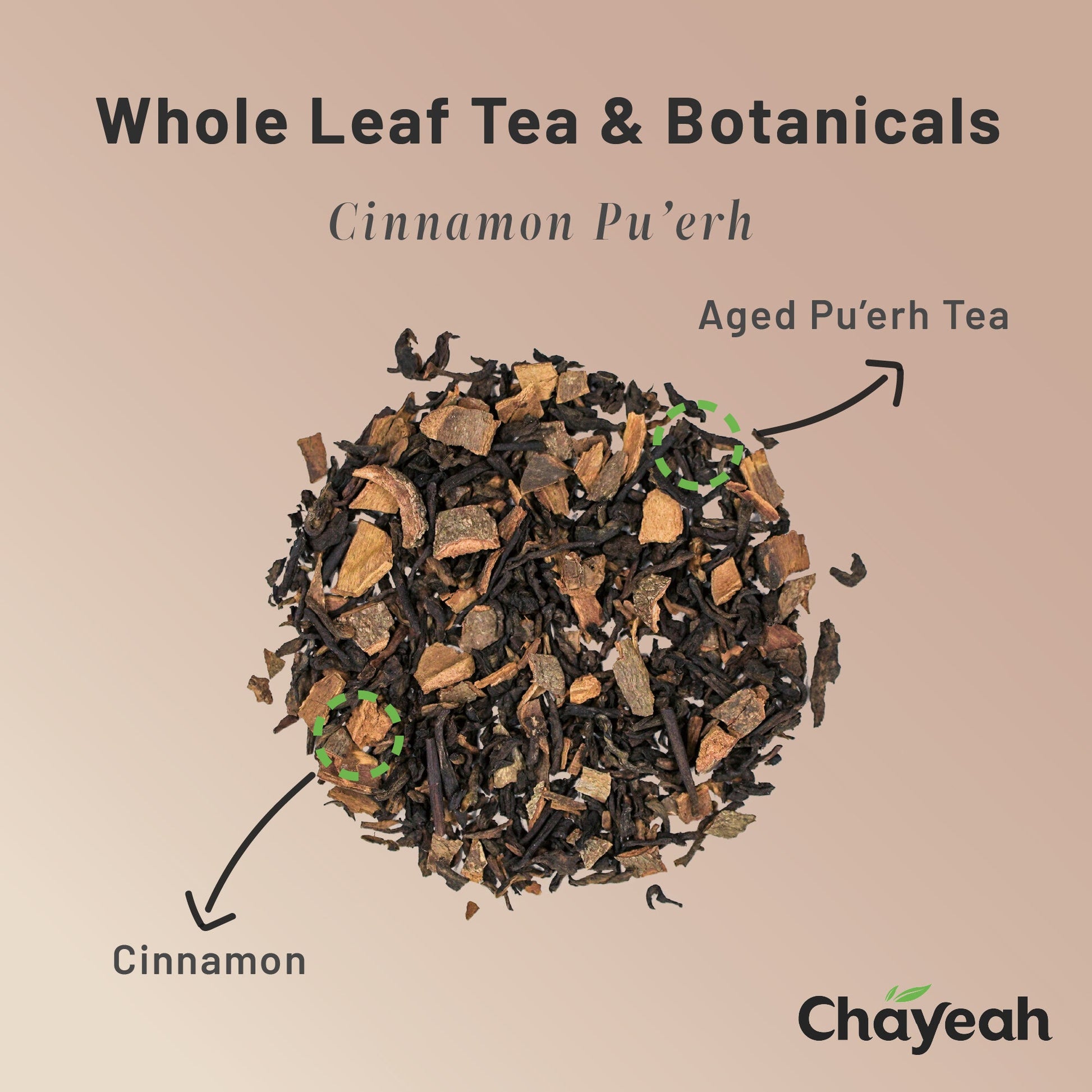 Cinnamon Pu'erh (30 Count, Tin) - ChaYeah