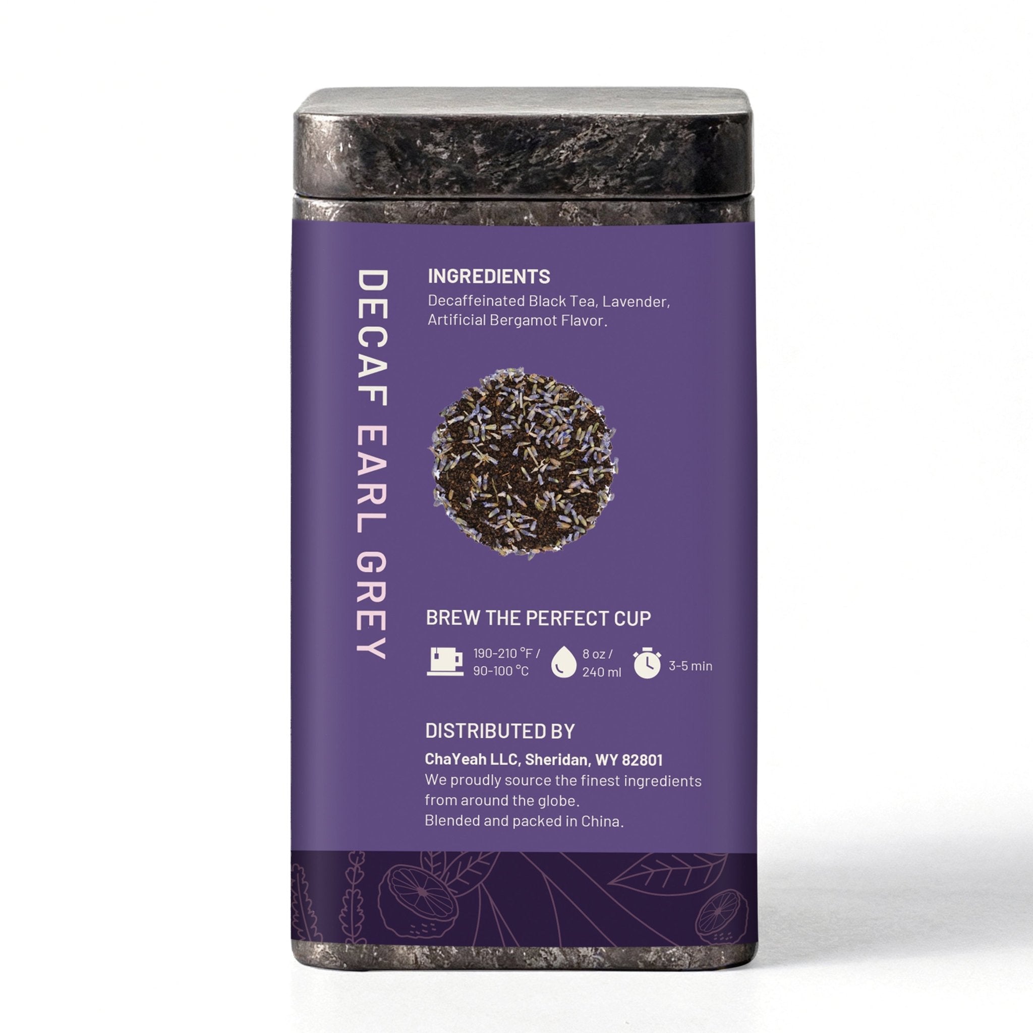 Decaf Earl Grey (30 Count, Tin) - ChaYeah