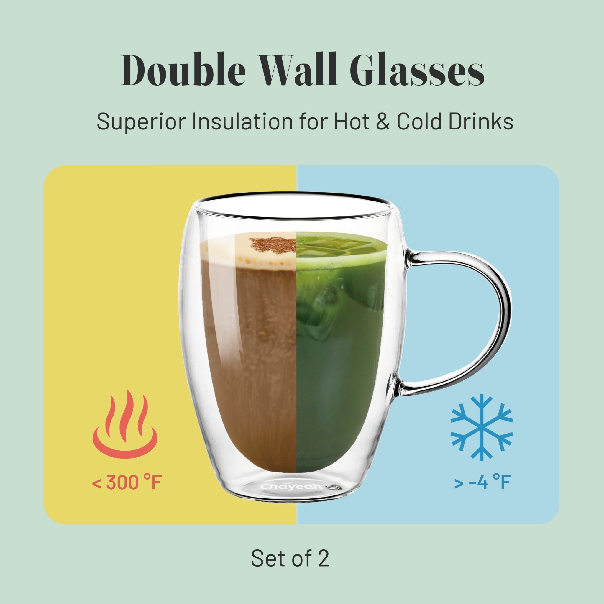 Double Wall Glasses (Duo Set) - ChaYeah
