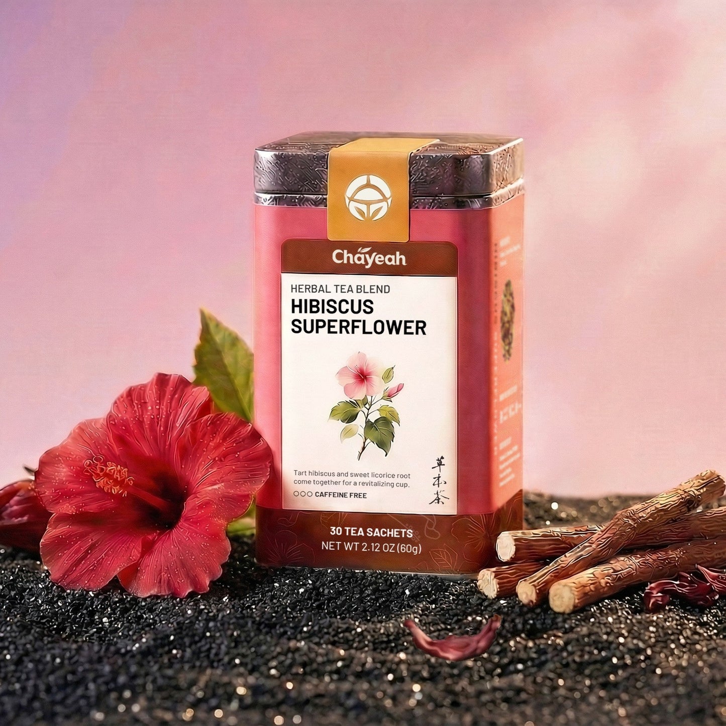 Hibiscus Superflower (30 Count, Tin) - ChaYeah