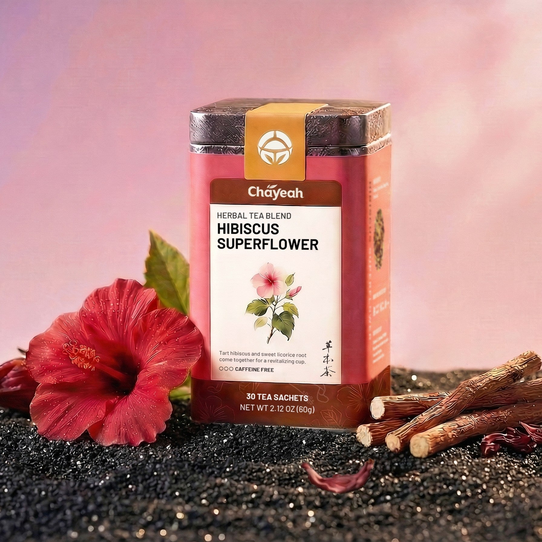 Hibiscus Superflower (30 Count, Tin) - ChaYeah