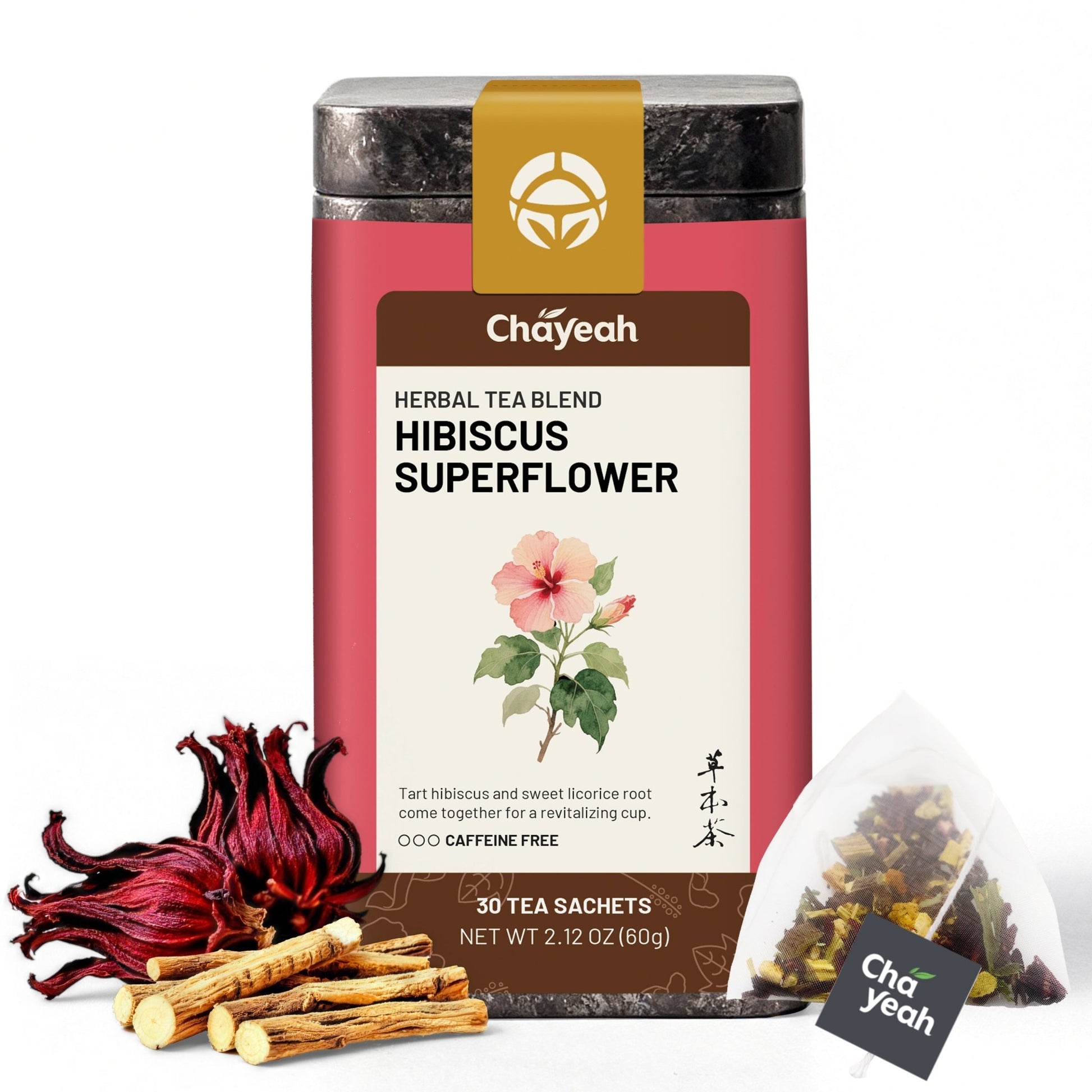 Hibiscus Superflower (30 Count, Tin) - ChaYeah
