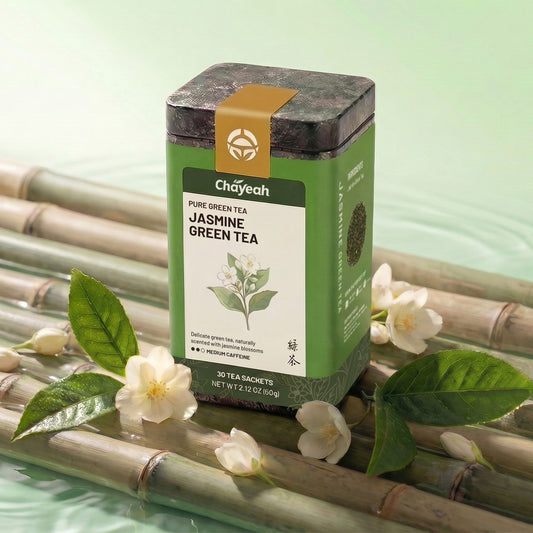 Jasmine Green Tea (30 Count, Tin) - ChaYeah
