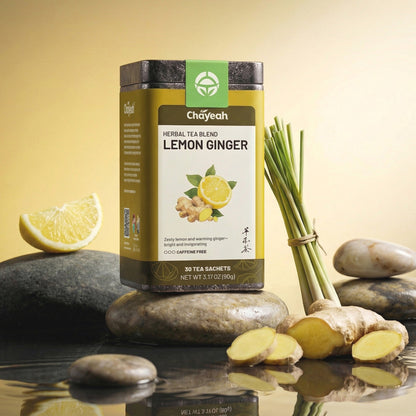 Lemon Ginger (30 Count, Tin) - ChaYeah