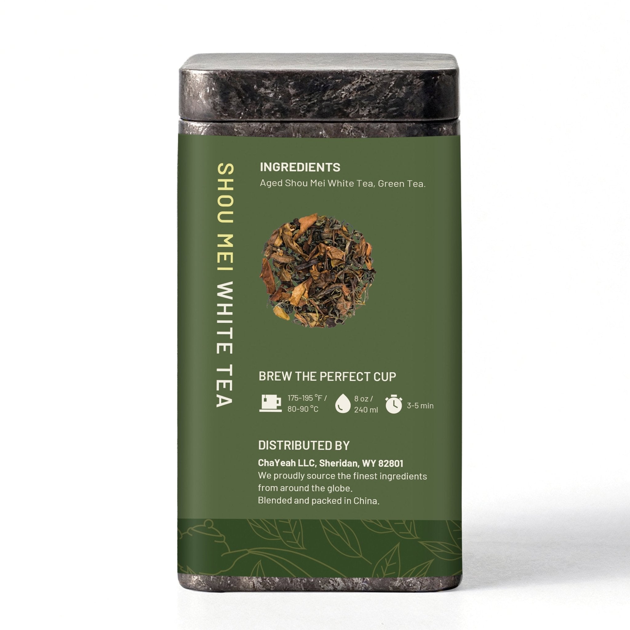 Shou Mei White Tea (30 Count, Tin) - ChaYeah